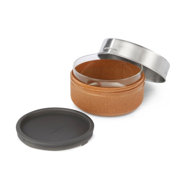 Black+Blum Glazen Lunchbox Bruin – Kom 750 ml – Lekvrij, Duurzaam & Stijlvol