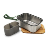 Black+Blum Broodtrommel - Groen - 190 × 135 × 75 mm | Duurzaam, Lekvrij & Multifunctioneel
