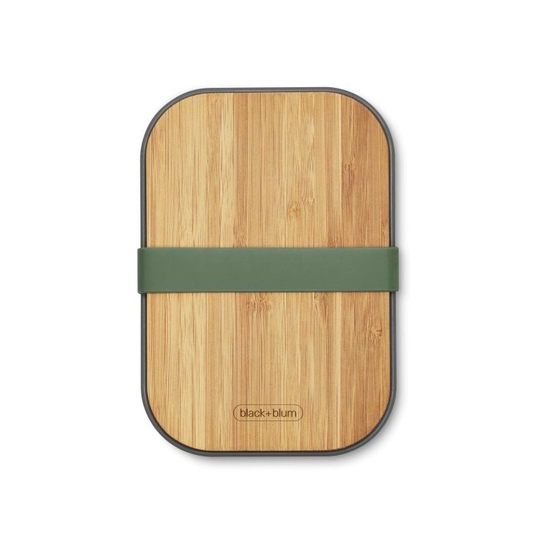 Black+Blum Broodtrommel - Groen - 190 × 135 × 75 mm | Duurzaam, Lekvrij & Multifunctioneel
