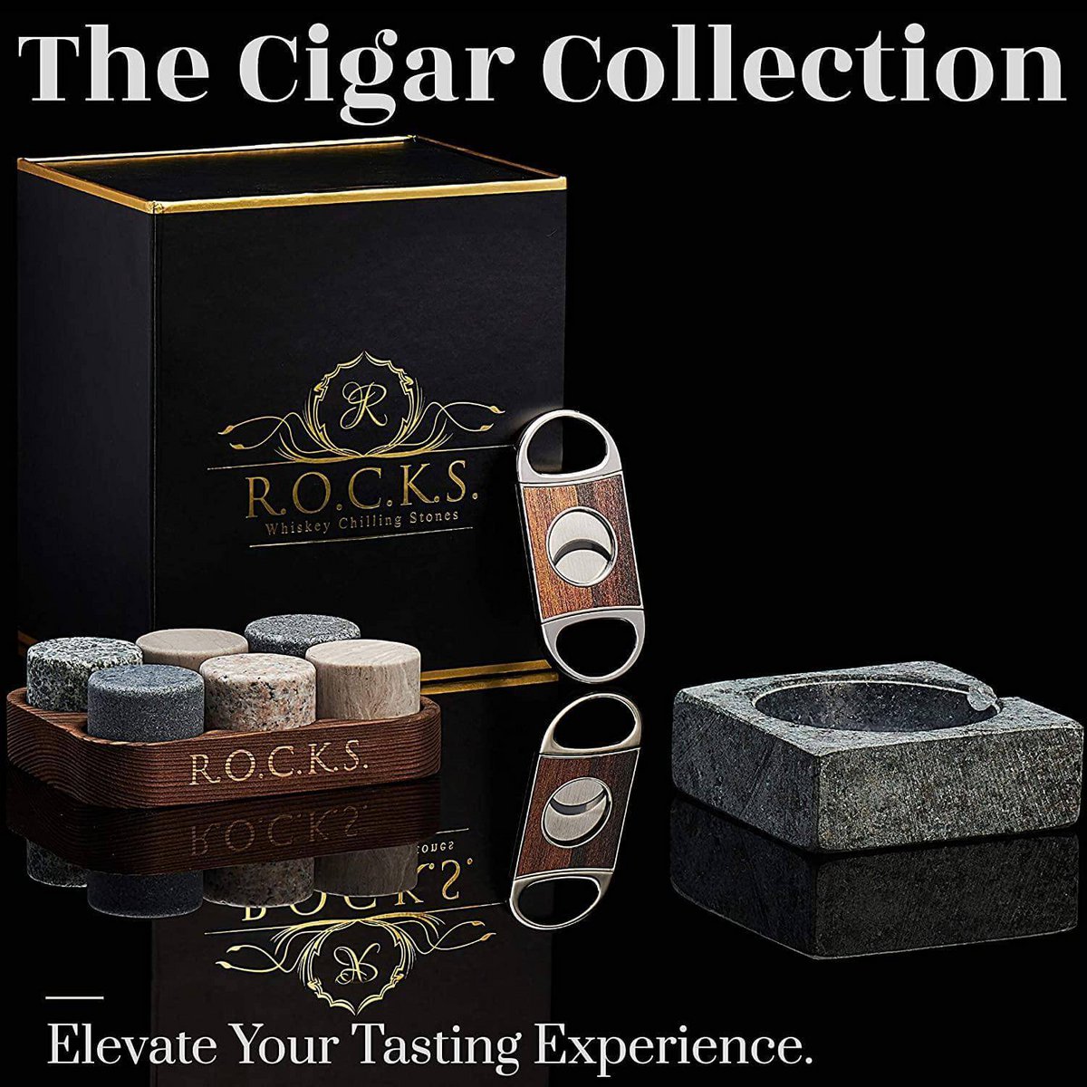 The Gentleman’s Set – Cigar Aficionado: Voor de Man die Tijd Neemt - Geleverd in een geschenkverpakking