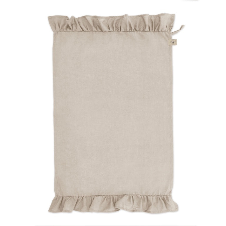 Walra Keukenset Lovely Linnen Ruffles Grijs – 3-delig – Elegant & Natuurlijk