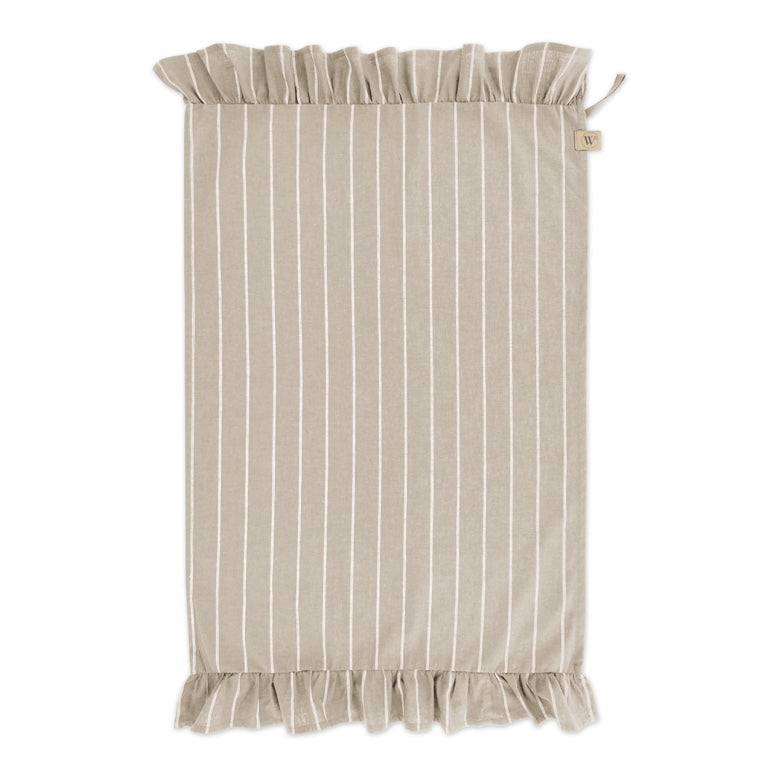 Walra Keukenset Lovely Linnen Ruffles Grijs – 3-delig – Elegant & Natuurlijk