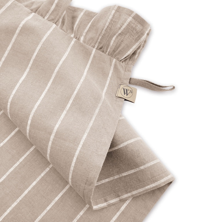 Walra Keukenset Lovely Linnen Ruffles Grijs – 3-delig – Elegant & Natuurlijk