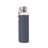 Black+Blum Glas Waterfles 0,6 L - Grijs - 100 % Lekvrij, Elegantie & Duurzaamheid