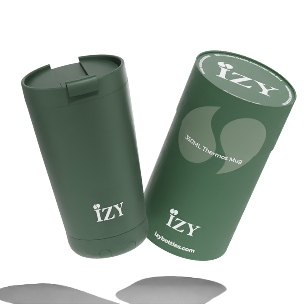 IZY Thermomok 350ML - Groen | Herbruikbare Koffiebeker To Go - The Originals Collectie