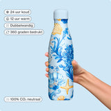 IZY Drinkfles - Blu Marina - Duurzame Thermofles 500ML - Siciliaanse Zomer