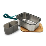 Black+Blum Broodtrommel - Blauw - 190 × 135 × 75 mm | Duurzaam, Lekvrij & Multifunctioneel