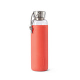 Black+Blum Glas Waterfles 0,6 L - Rood - 100 % Lekvrij, Elegantie & Duurzaamheid