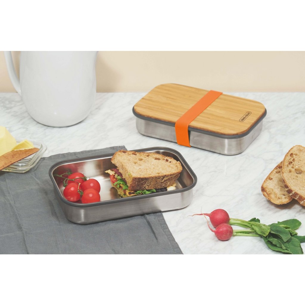 Black+Blum Broodtrommel – Oranje - 223×150×52 mm | Stijlvol, duurzaam & multifunctioneel