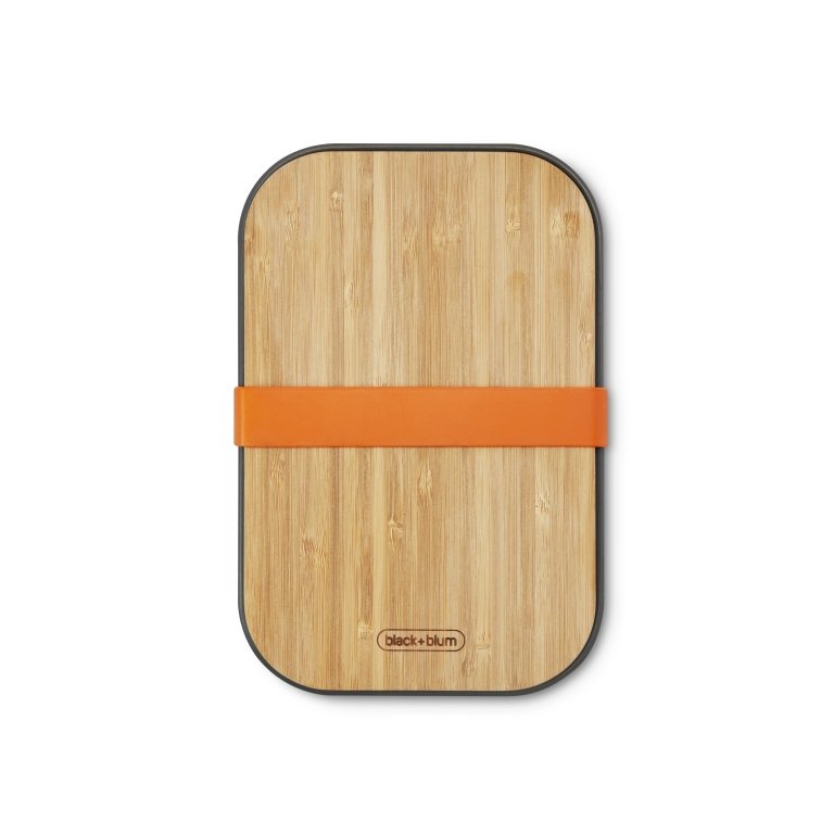 Black+Blum Broodtrommel – Oranje - 223×150×52 mm | Stijlvol, duurzaam & multifunctioneel