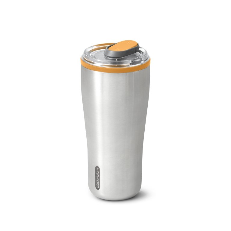 Black+Blum Thermo Reisbeker 0.6 Liter Oranje - Vak & lekvrij, warm & koud In één