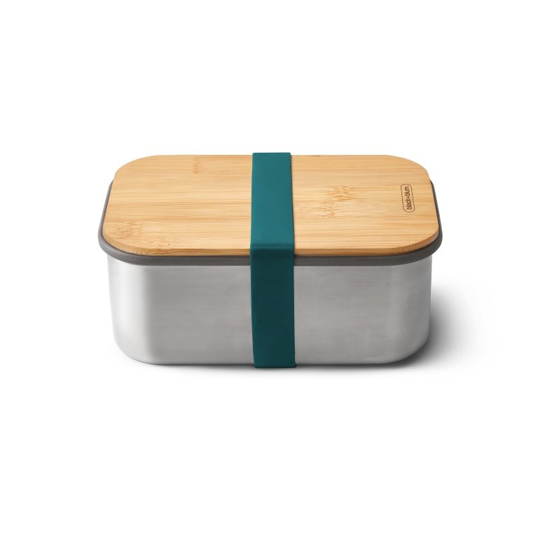 Black+Blum Broodtrommel - Blauw - 190 × 135 × 75 mm | Duurzaam, Lekvrij & Multifunctioneel