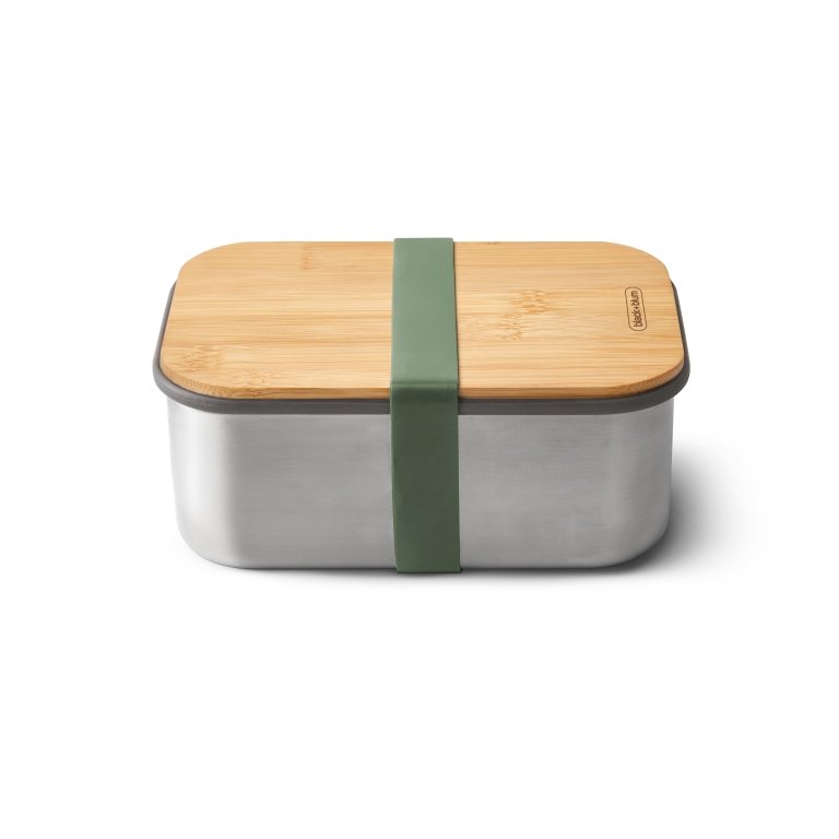 Black+Blum Broodtrommel - Groen - 190 × 135 × 75 mm | Duurzaam, Lekvrij & Multifunctioneel